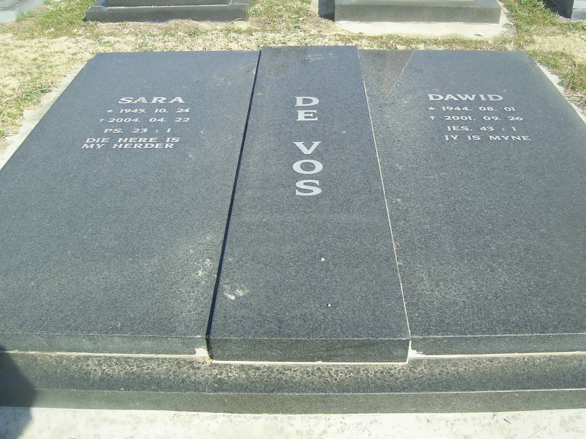 VOS Dawid, de 1944-2001 &amp; Sara 1945-2004