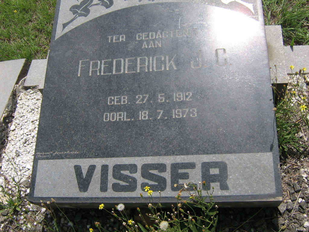 VISSER Frederick J.C. 1912-1973