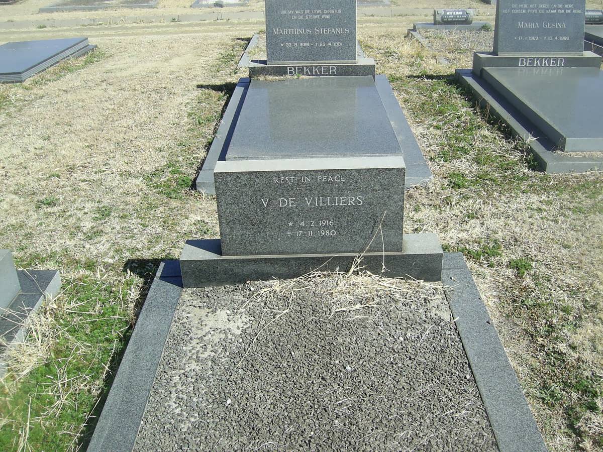 VILLIERS V., de 1916-1980