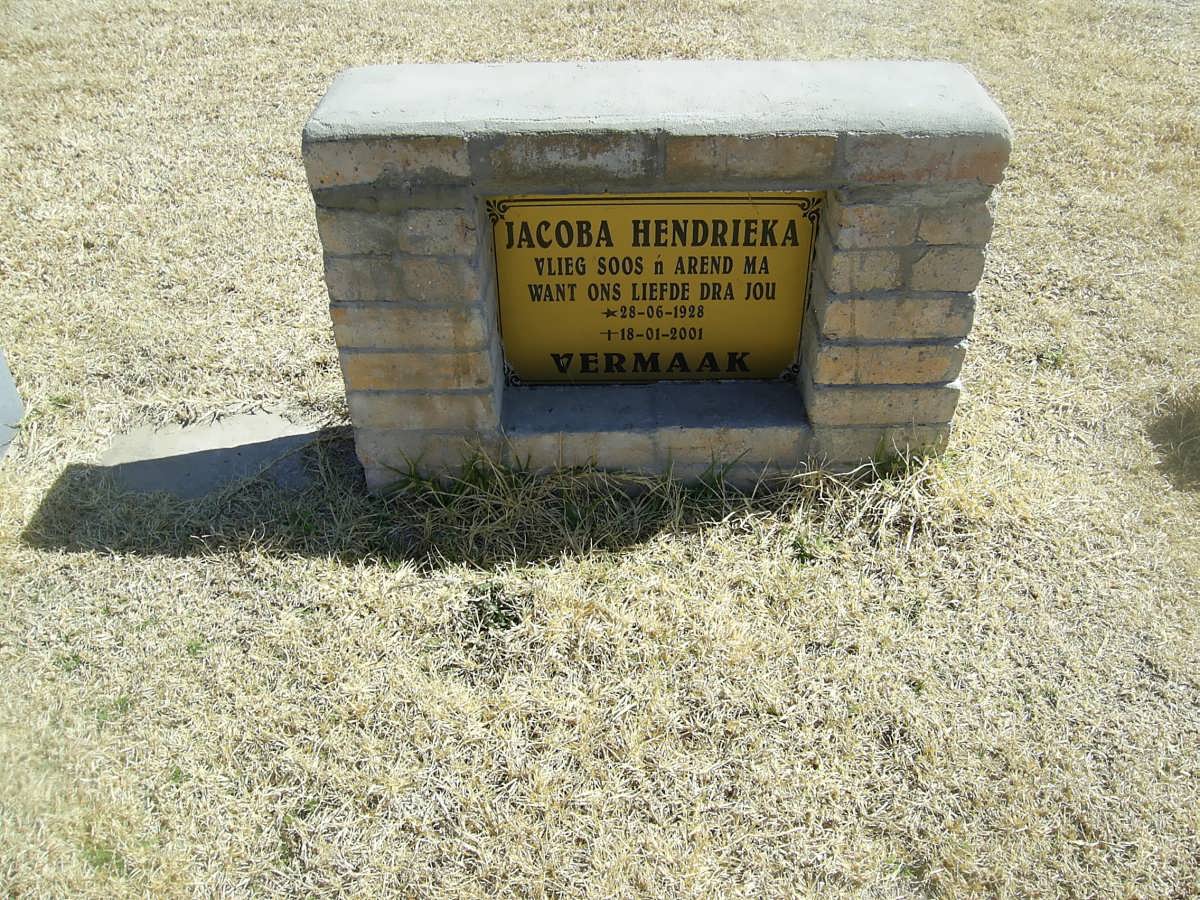 VERMAAK Jacoba Hendrieka 1928-2001
