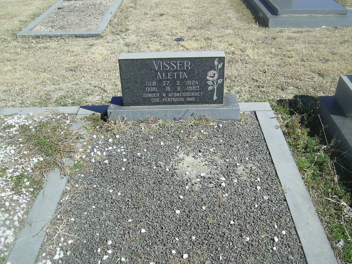 VISSER Aletta 1924-1983