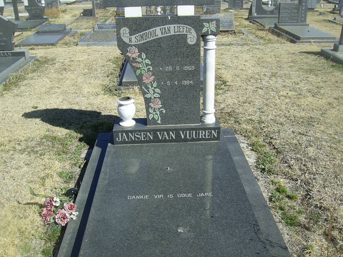 VUUREN, Jansen van 1968-1984