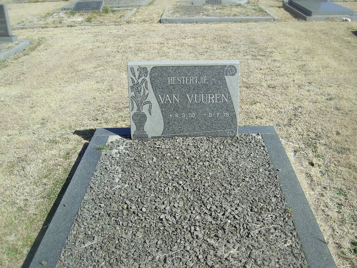 VUUREN Hestertjie, van 1950-1979