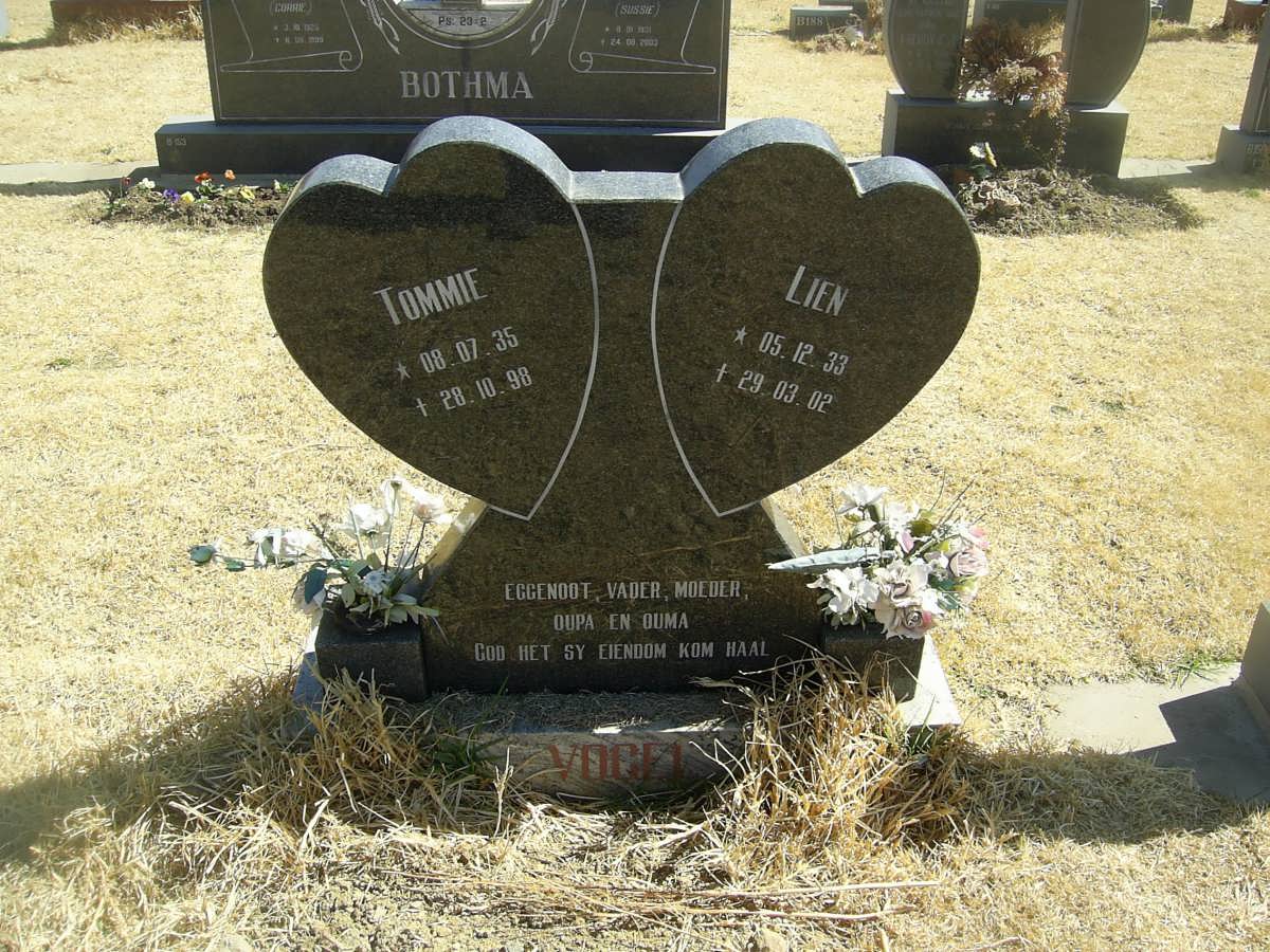 VOGEL Tommie 1935-1998 &amp; Lien 1933-2002