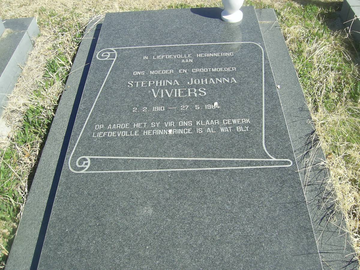 VIVIERS Stephina Johanna 1910-1984