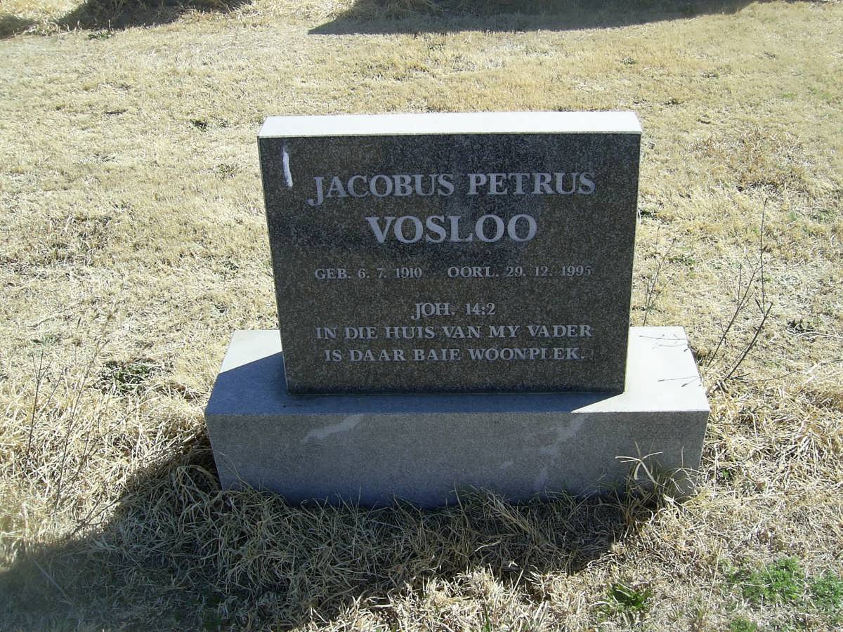 VOLSOO Jacobus Petrus 1910-1995