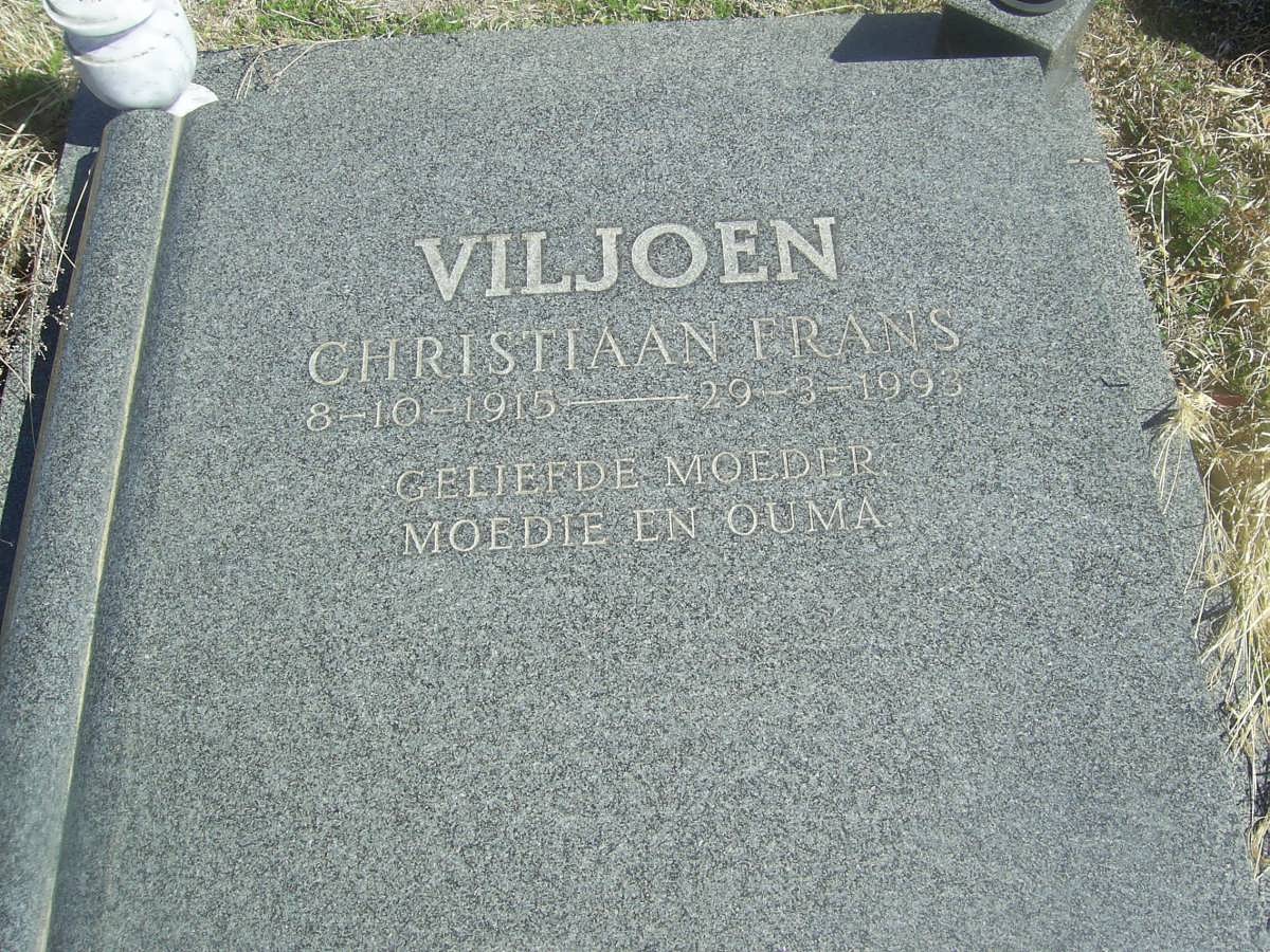 VILJOEN Christiaan Frans 1915-1993