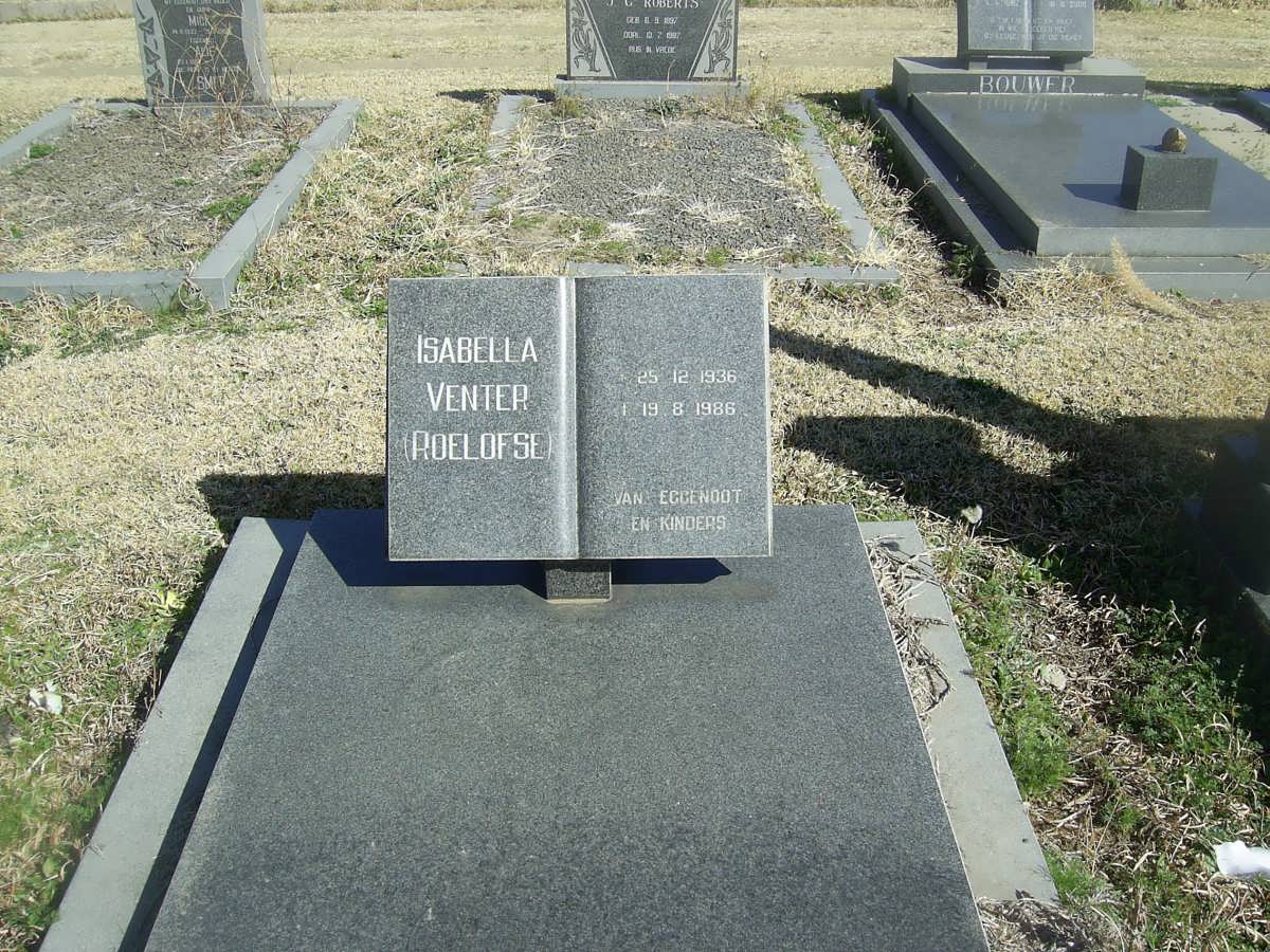 VENTER Isabella nee ROELOFSE 1936-1986