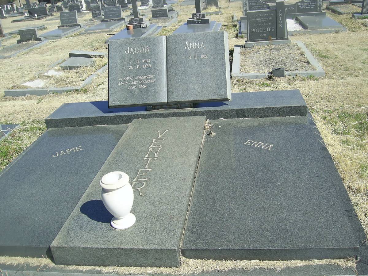 VENTER Jacob 1909-1979 &amp; Anna 1912-