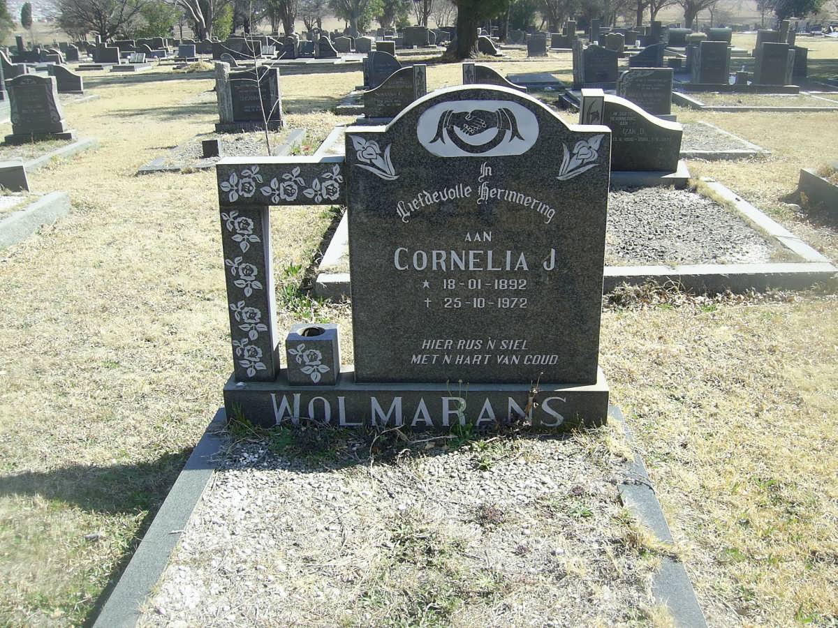 WOLMARANS Cornelia J. 1892-1972