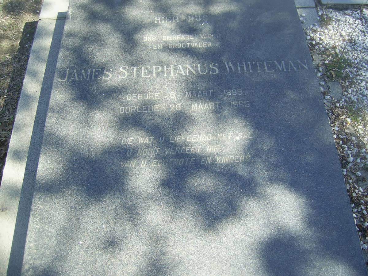 WHITEMAN James Stephanus 1889-1955