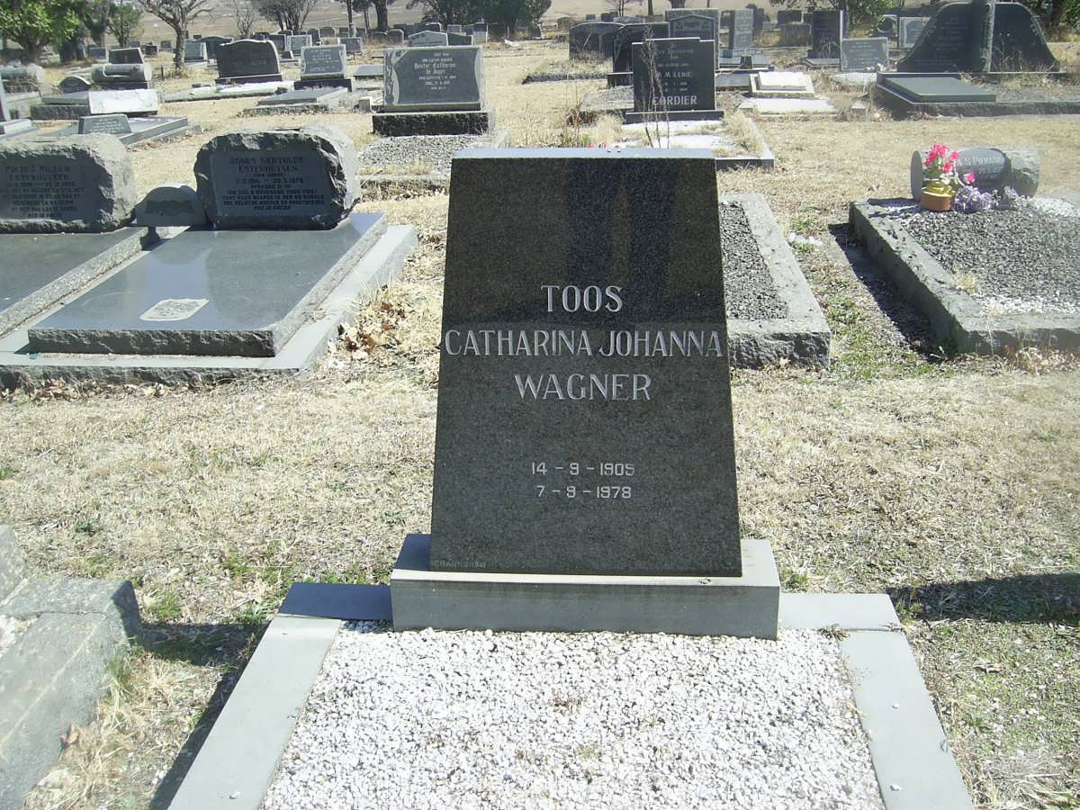 WAGNER Toos Catharina Johanna 1905-1978