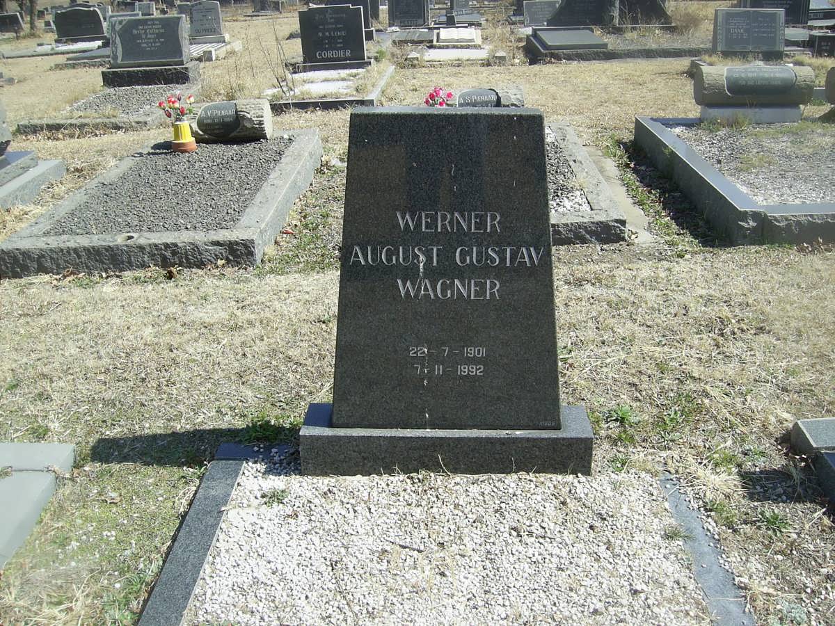 WAGNER Werner August Gustav 1901-1992