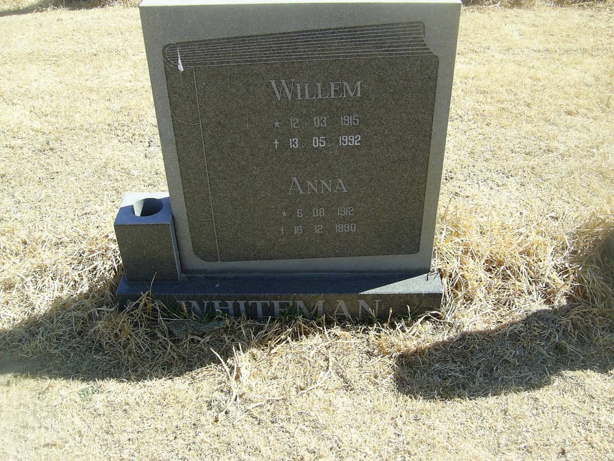 WHITEMAN Willem 1915-1992 &amp; Anna 1912-1990