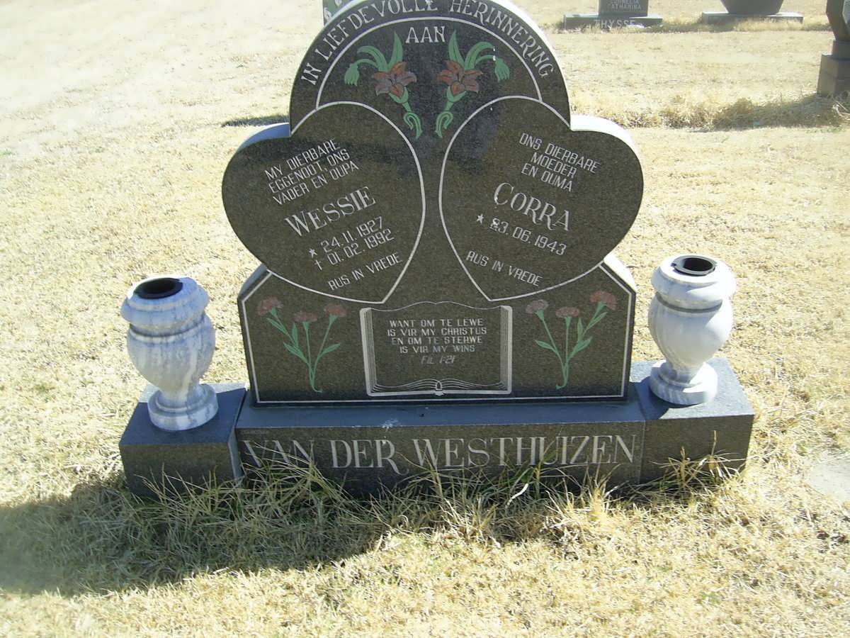 WESTHUIZEN Wessie, van der 1927-1992 &amp; Corra 1943-