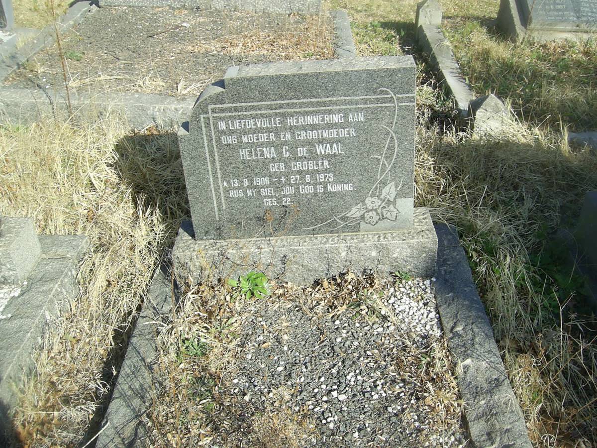 WAAL Helena C., de nee GROBLER 1906-1973