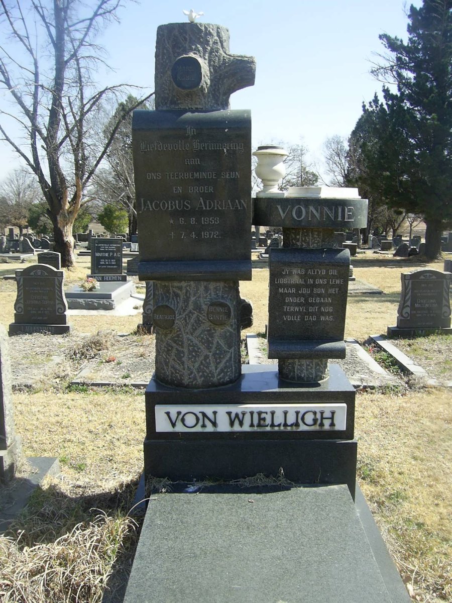 WIELLIGH Jacobus Adriaan, von 1953-1972