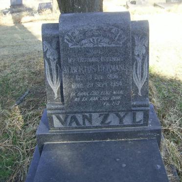 ZYL Albertus Hermanus, van 1908-1954