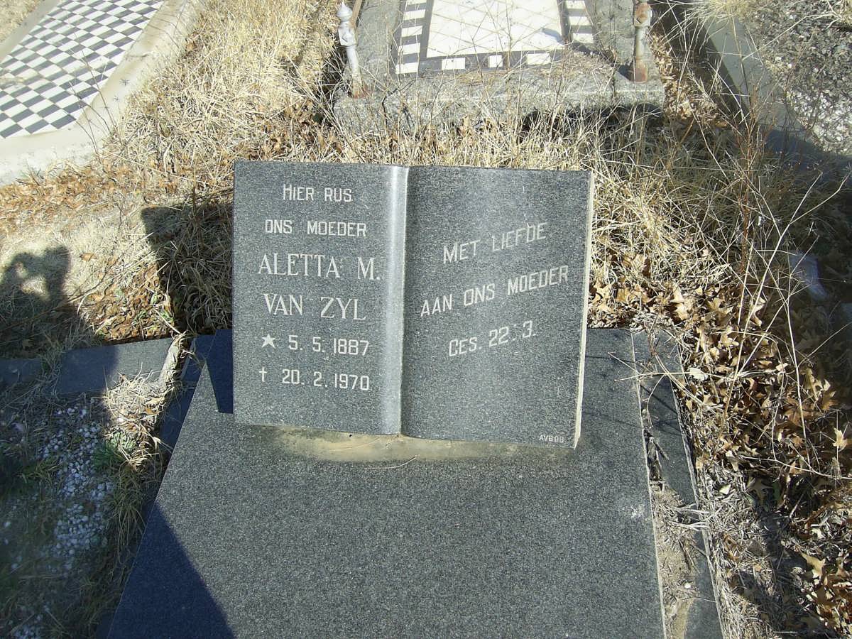 ZYL Aletta M., van 1887-1970