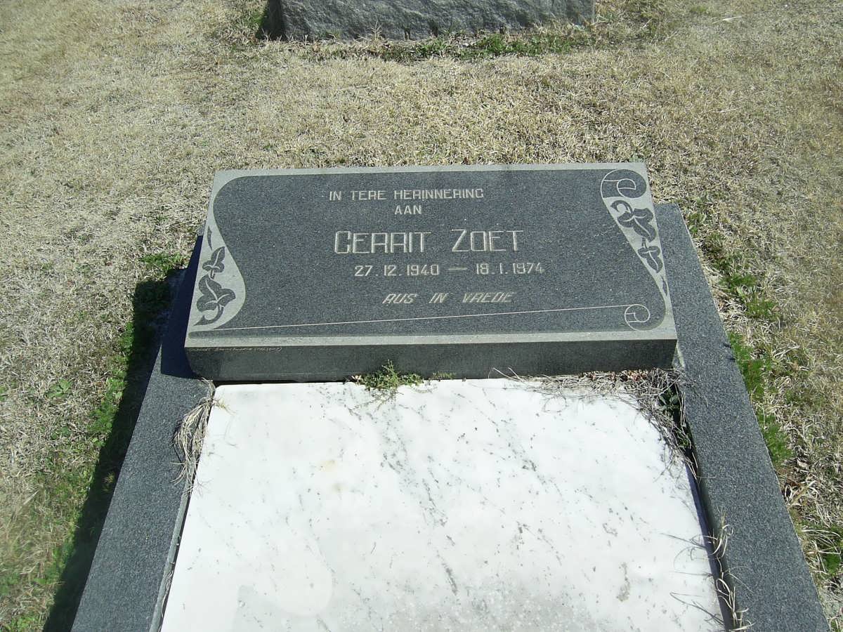 ZOET Gerrit 1940-1974