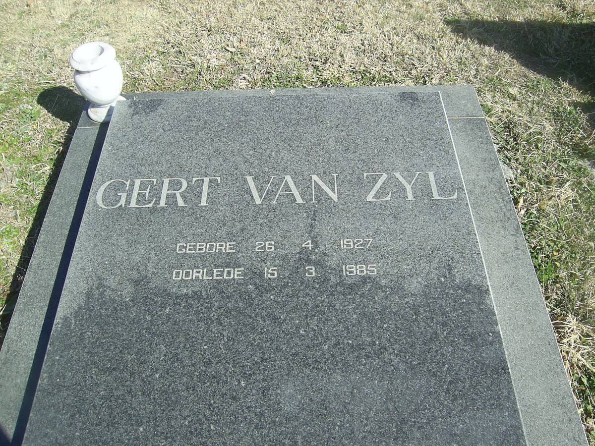 ZYL Gert, van 1927-1985