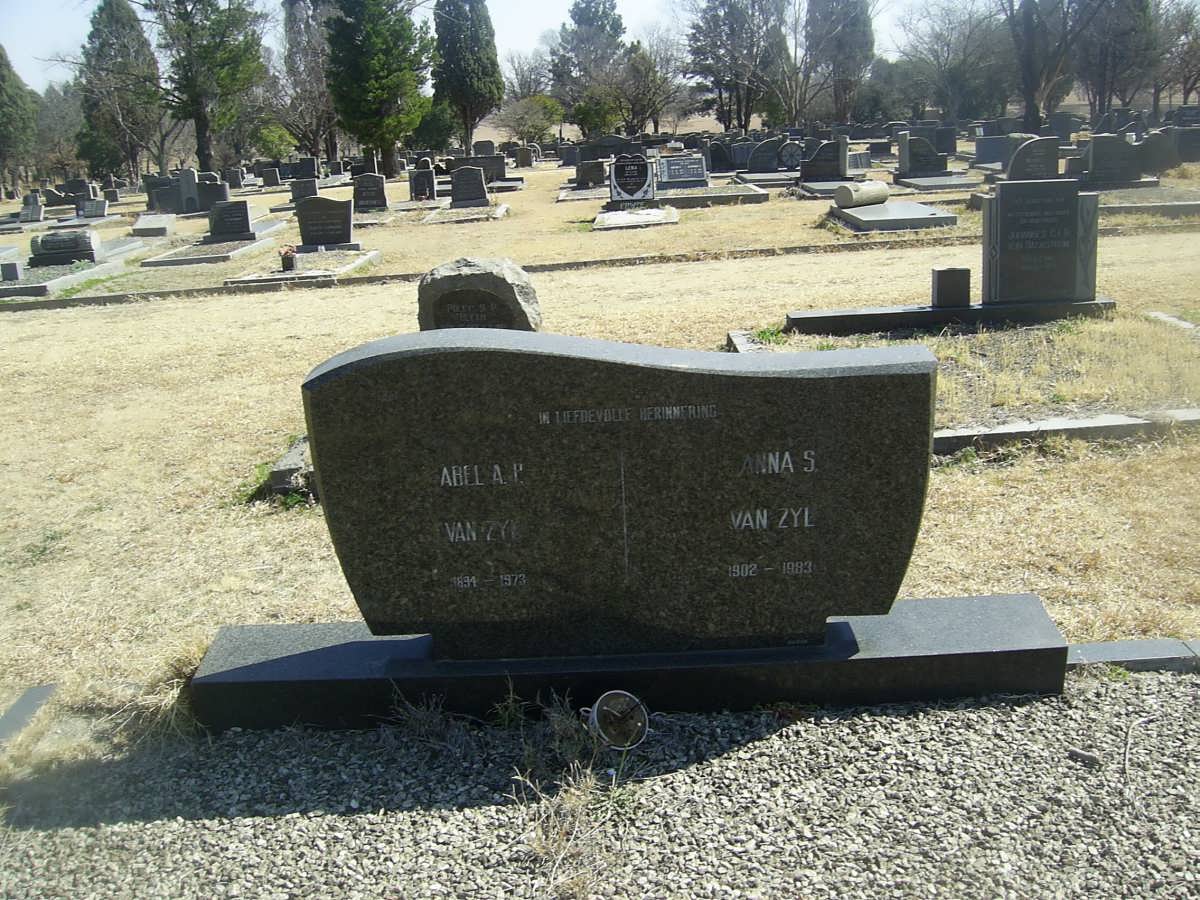 ZYL Abel A.P., van -1973 &amp; Anna S. 1902-1983