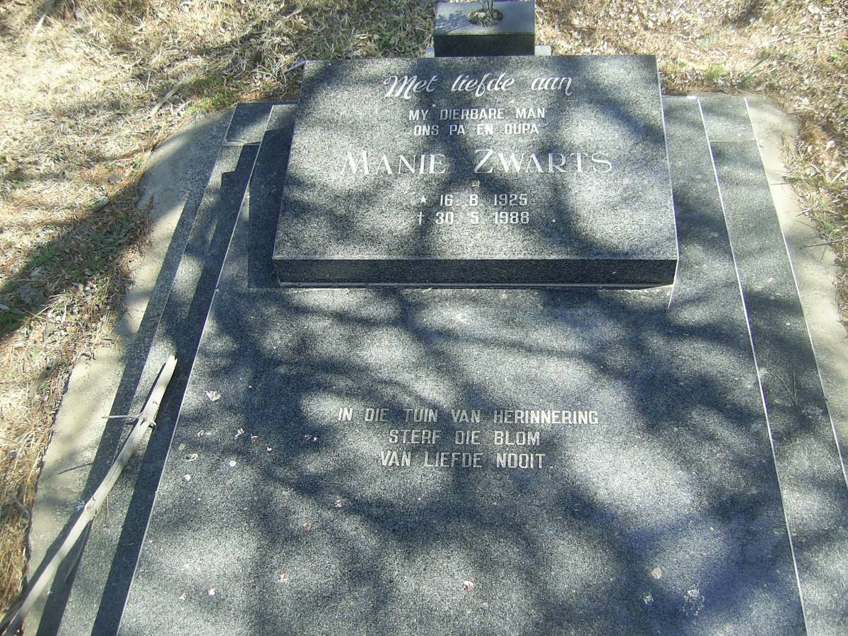 ZWARTS Manie 1925-1988