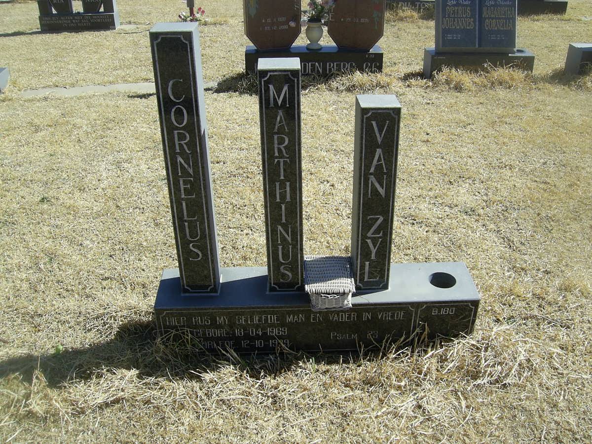 Zyl Cornelus Marthinus, van 1969-1999
