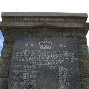 3. Memorial for British Soldiers in the War 1899-1902