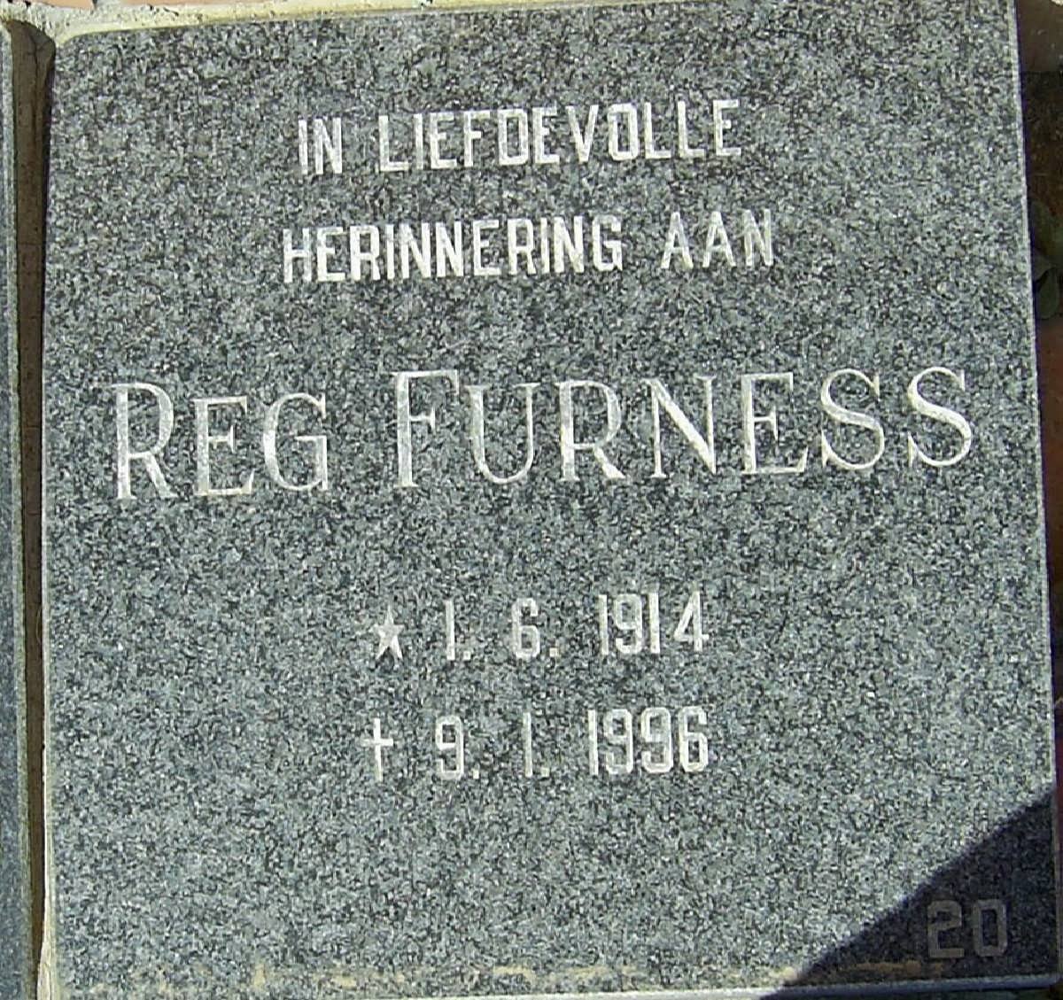 FURNESS Reg 1914-1996