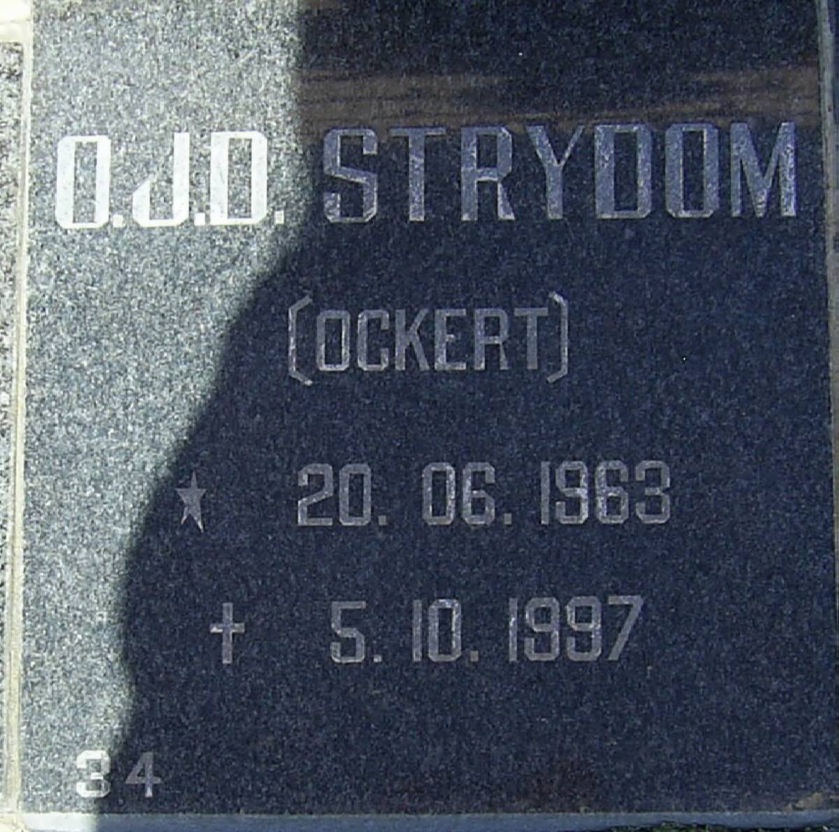 STRYDOM O.J.D. 1963-1997