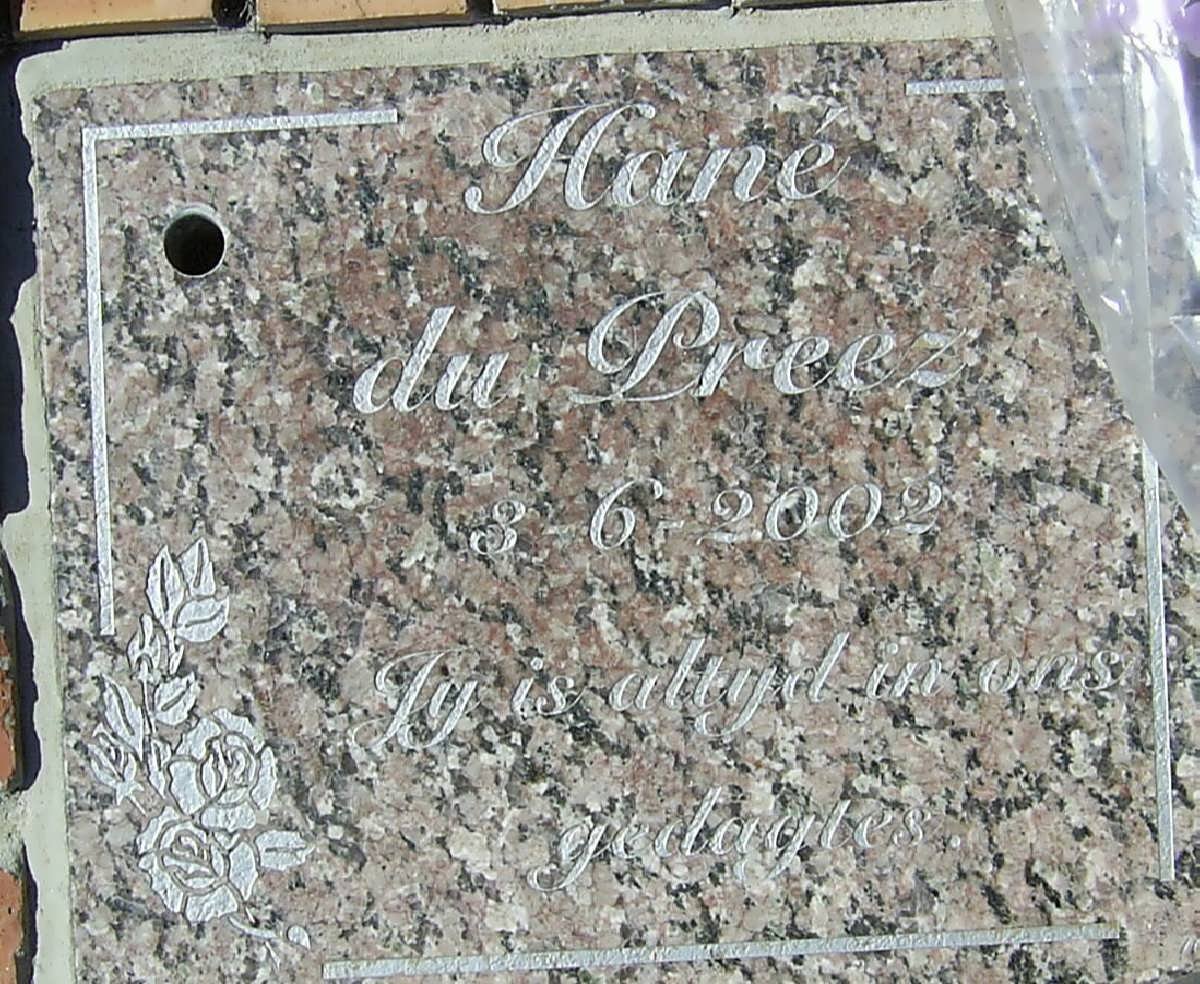PREEZ Hane, du -2002