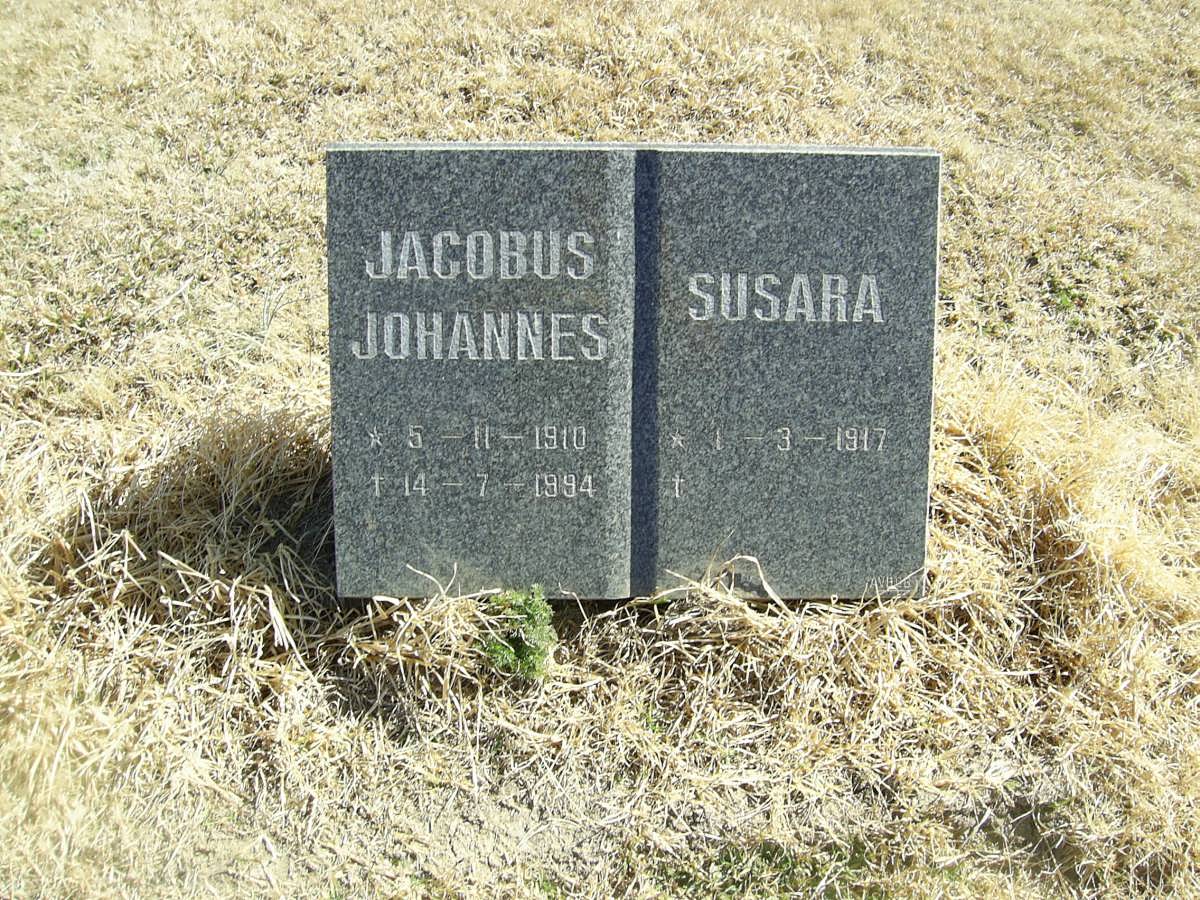 ? Jacobus Johannes 1910-1994 &amp; Susara 1917-