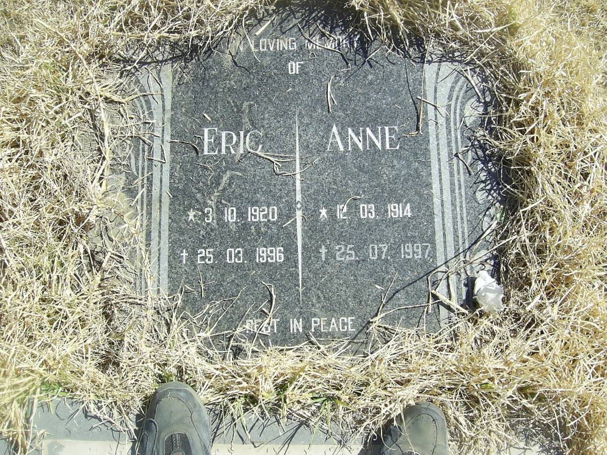 ? Eric 1920-1996 &amp; Anne 1914-1997