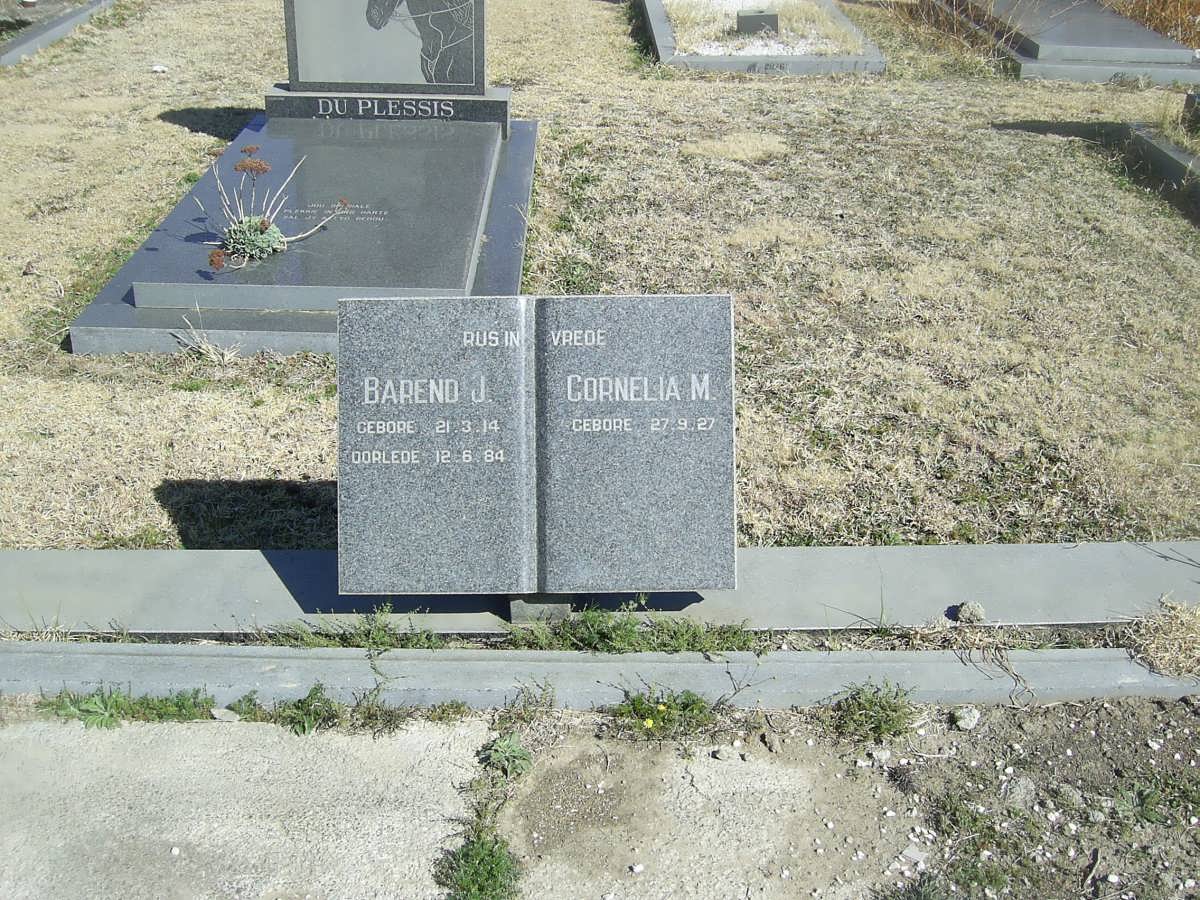 ?? Barend J. 1914-1984 &amp; Cornelia M. 1927-