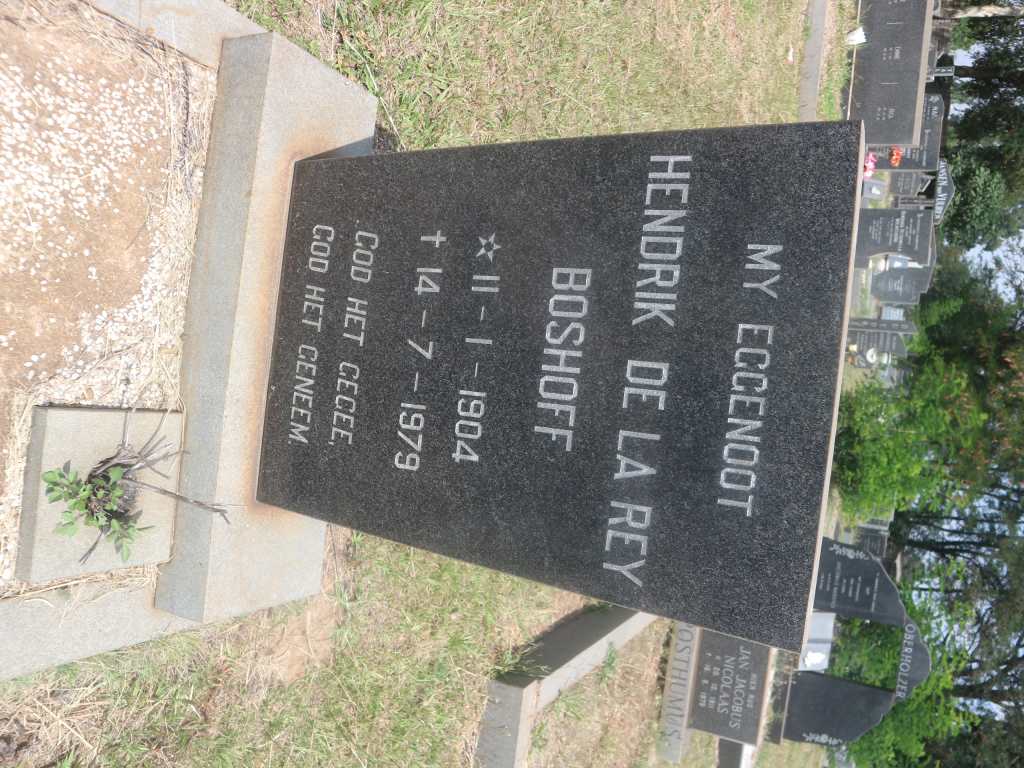 BOSHOFF Hendrik de la Rey 1904-1979