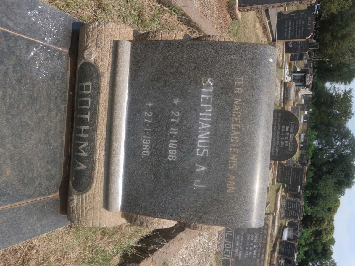 BOTHMA Stephanus A.J. 1886-1960