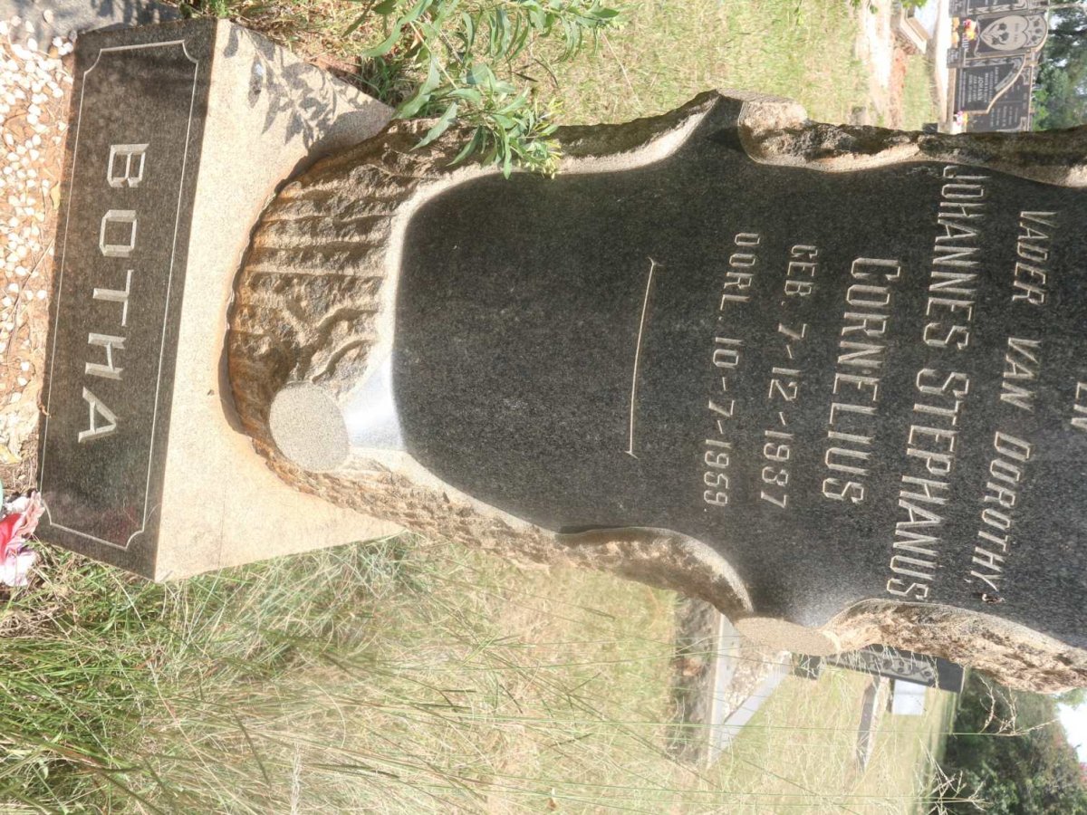 BOTHA Johannes Stephanus Cornelius 1937-1959