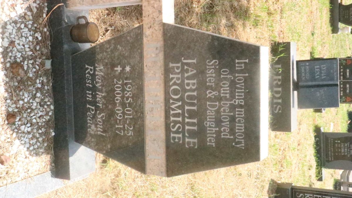 BUTHELEZI Jabulile Promise 1985-2006