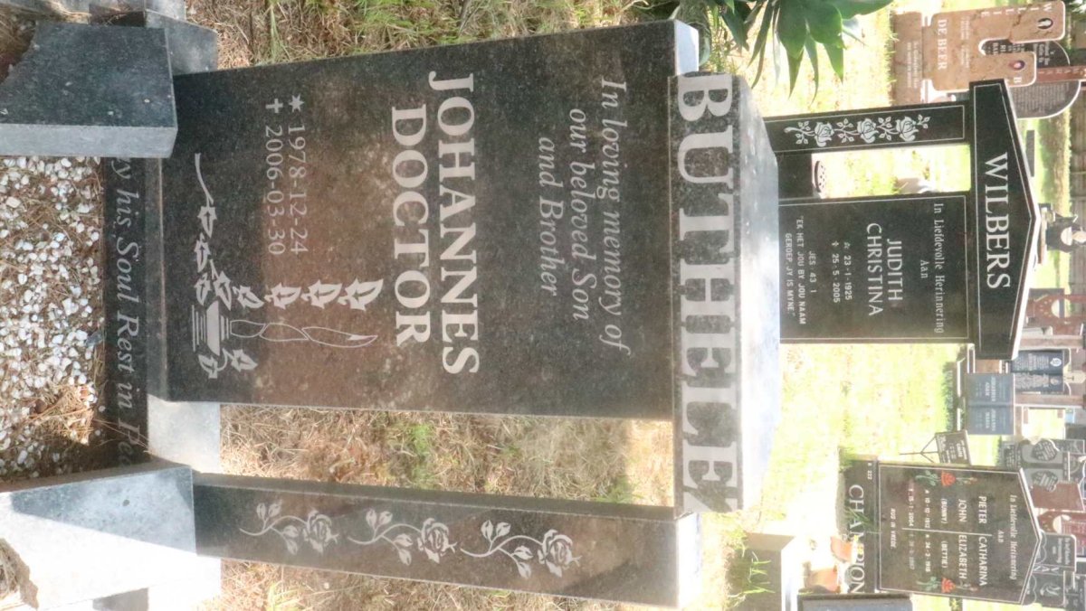 BUTHELEZI Johannes Doctor 1978-2006