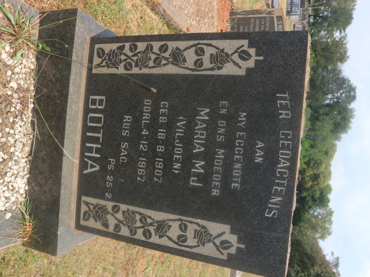 BOTHA Maria M.J. nee VILJOEN 1907-1967