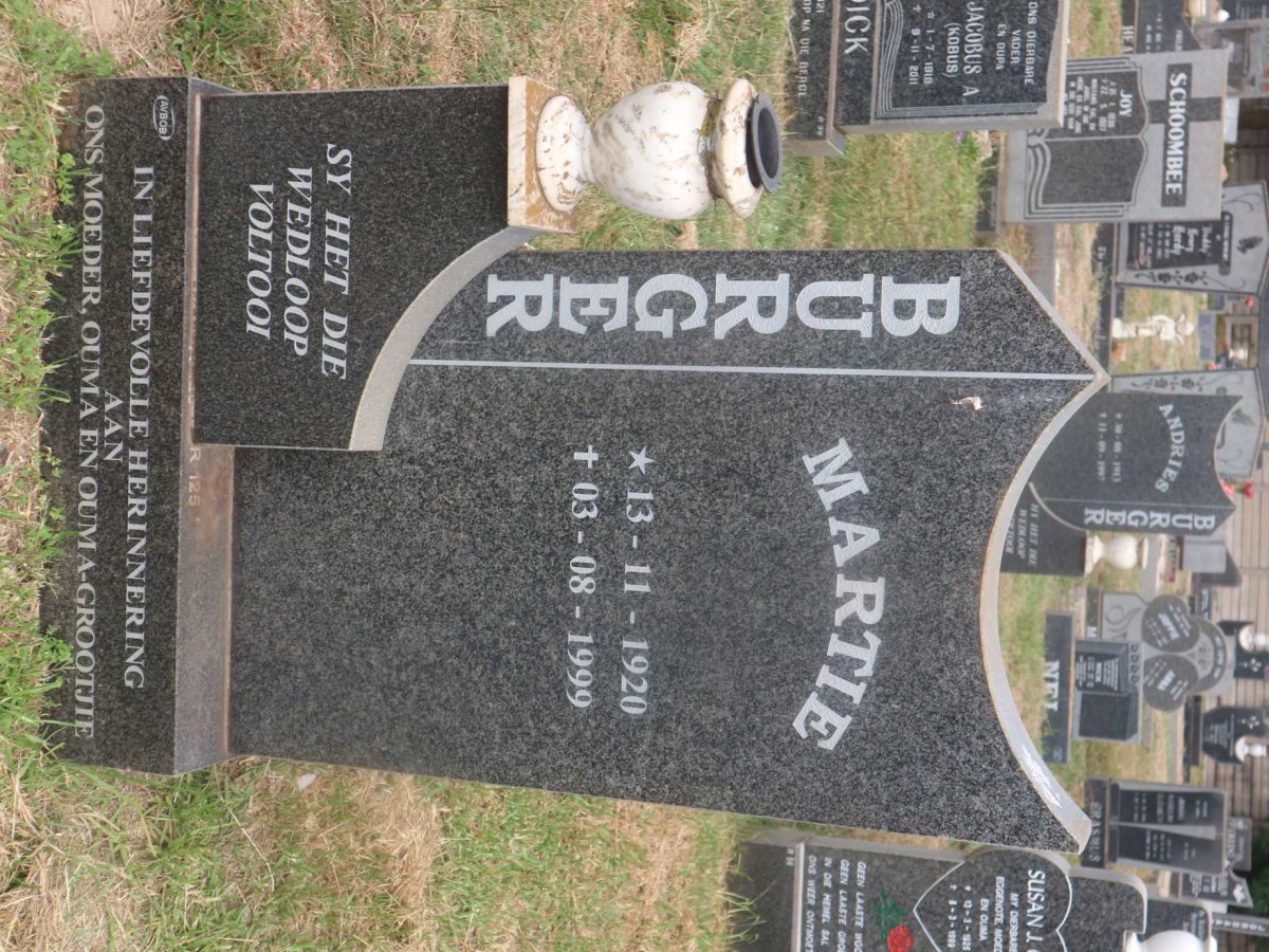 BURGER Martie 1920-1999