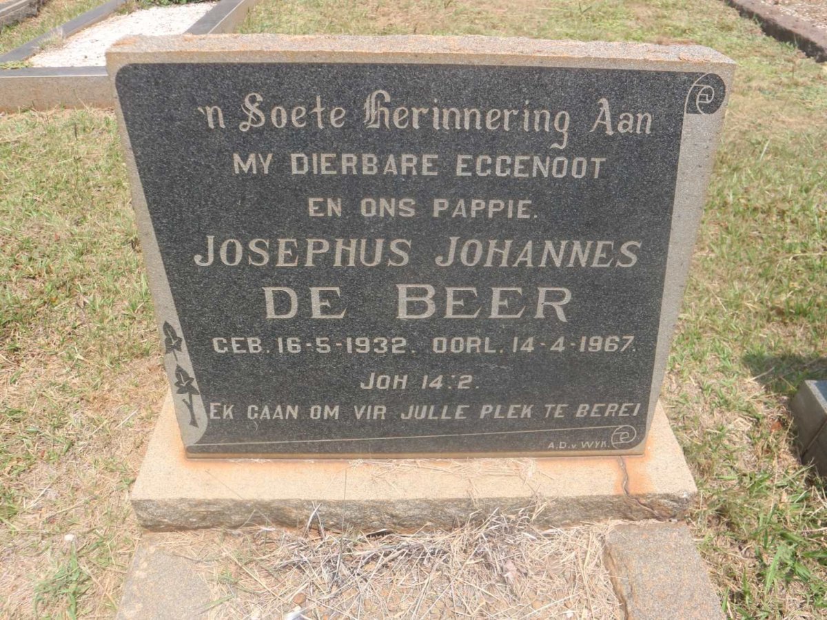 BEER Josephus Johannes, de 1932-1967