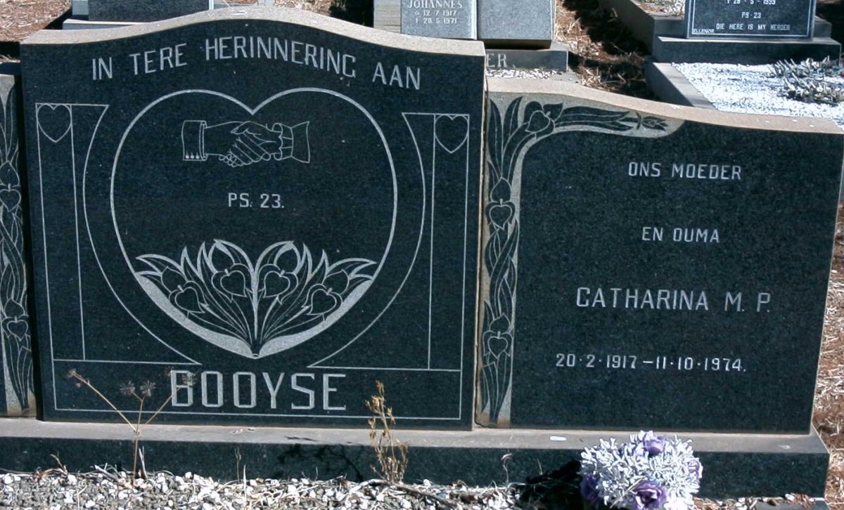 BOOYSE Catharina M.P. 1917-1974