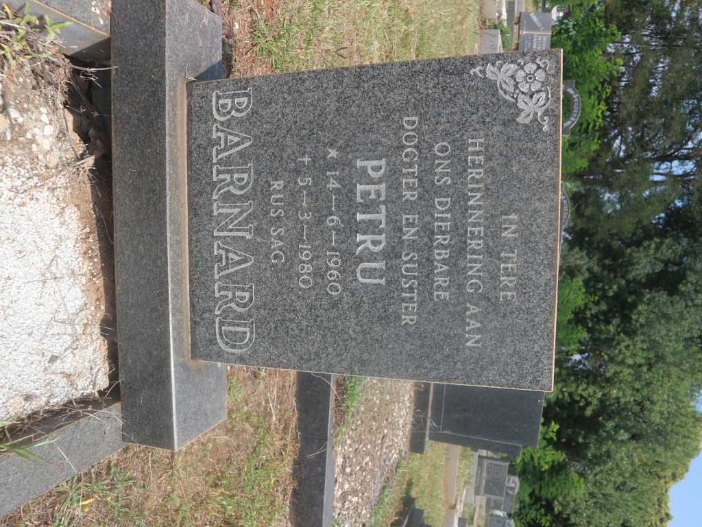 BARNARD Petru 1960-1980
