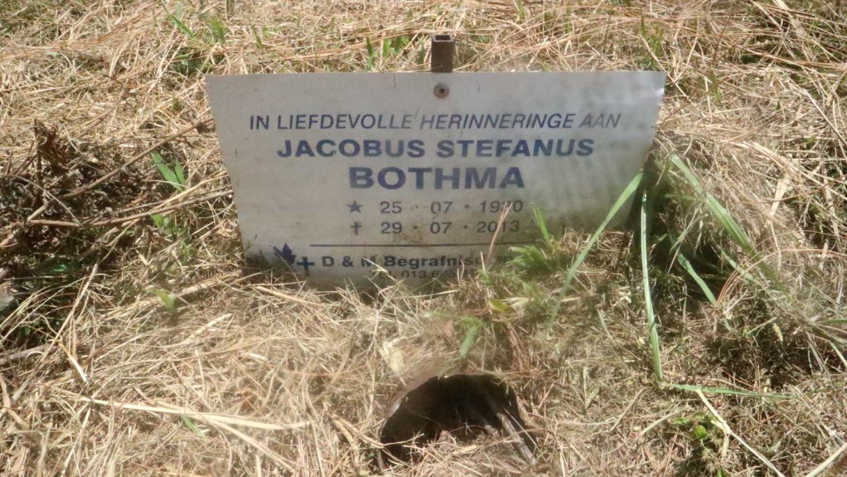BOTHMA Jacobus Stefanus 1930-2013