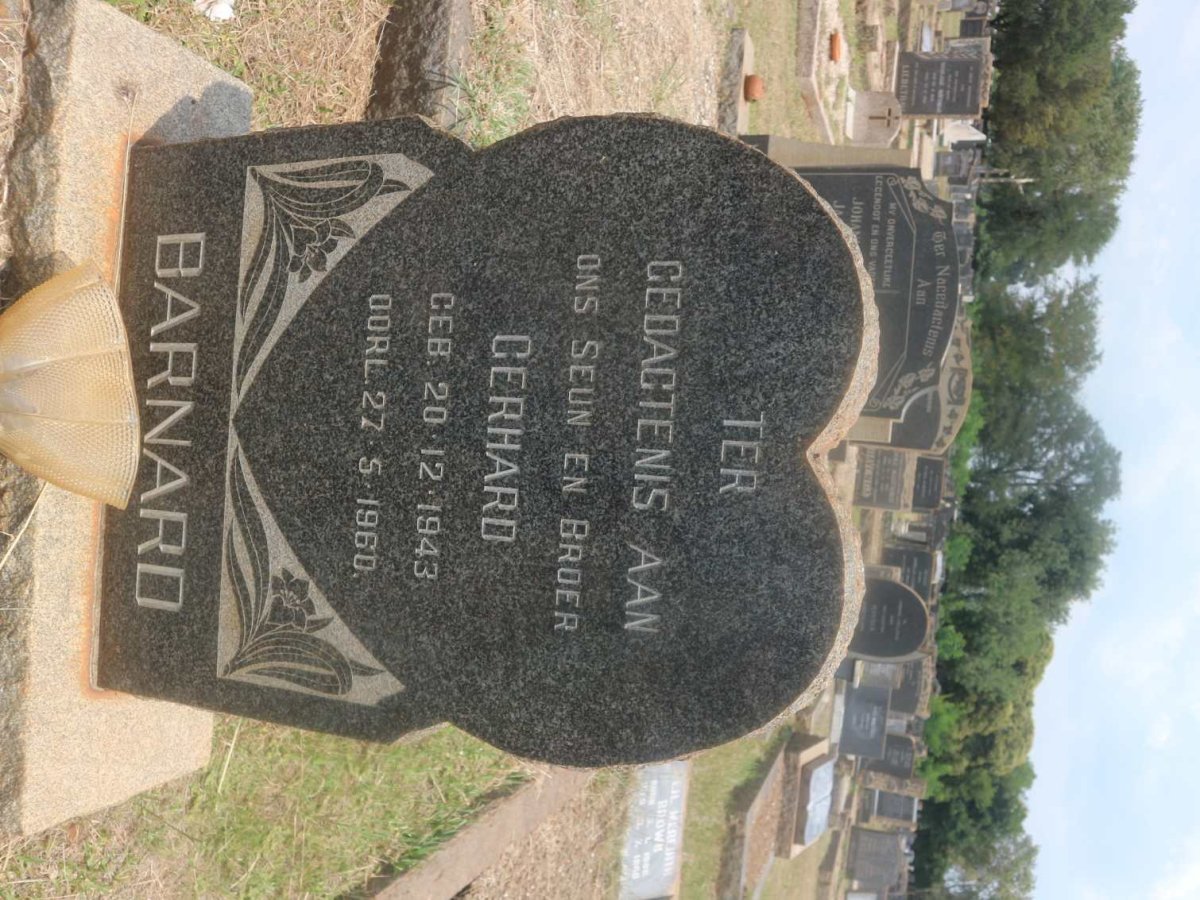 BARNARD Gerhard 1943-1960