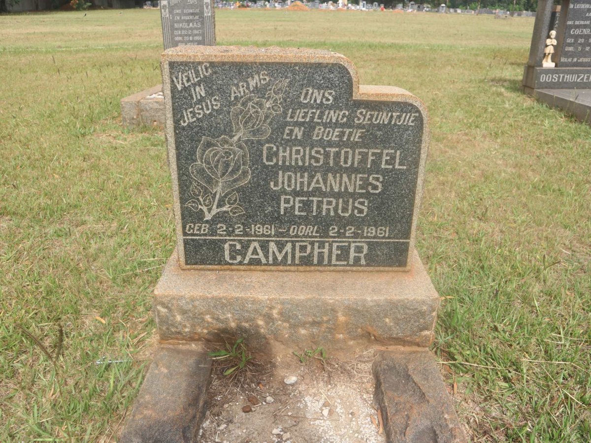 CAMPHER Christoffel Johannes Petrus 1961-1961