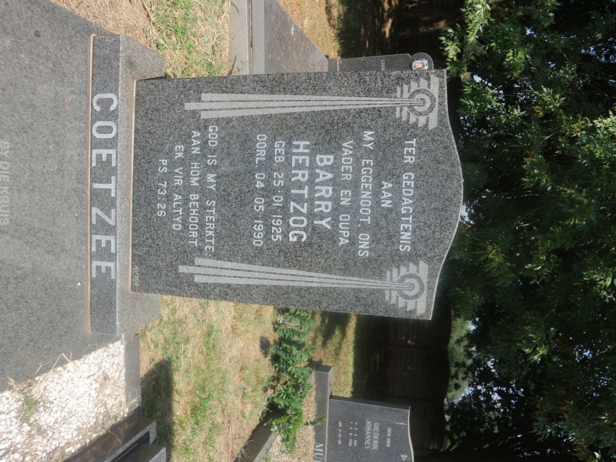 COETZEE Barry Hertzog 1925-1990