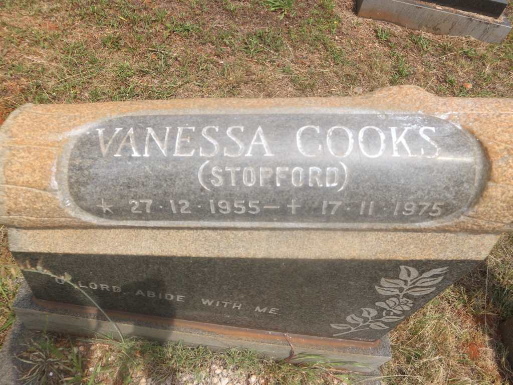 COOKS Vanessa nee STOPFORD 1955-1975